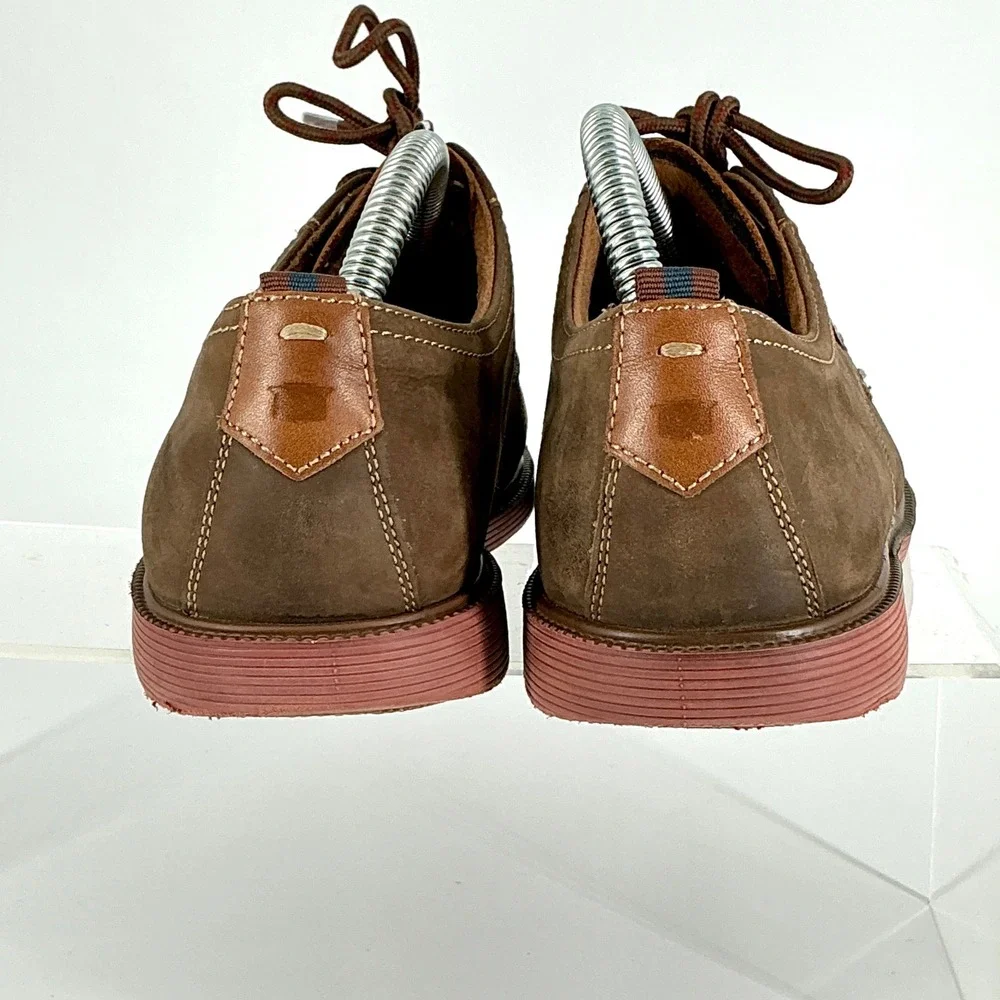 Florsheim Boys Size 6 Leather Derby Shoes Brown Supacush Jr.